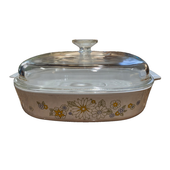 Vintage Corning Ware Floral Bouquet Casserole Dish & Lid A-10-B. 2.5 L EUC - Picture 1 of 15